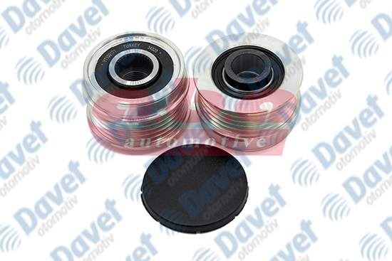 ABA 25100171 Alternator Kasnagi [Rulmanli] 5 Kanal Doblo Linea Brava Punto Evo 500c / L [Ina Tip] [58.2*53.95*39.75]